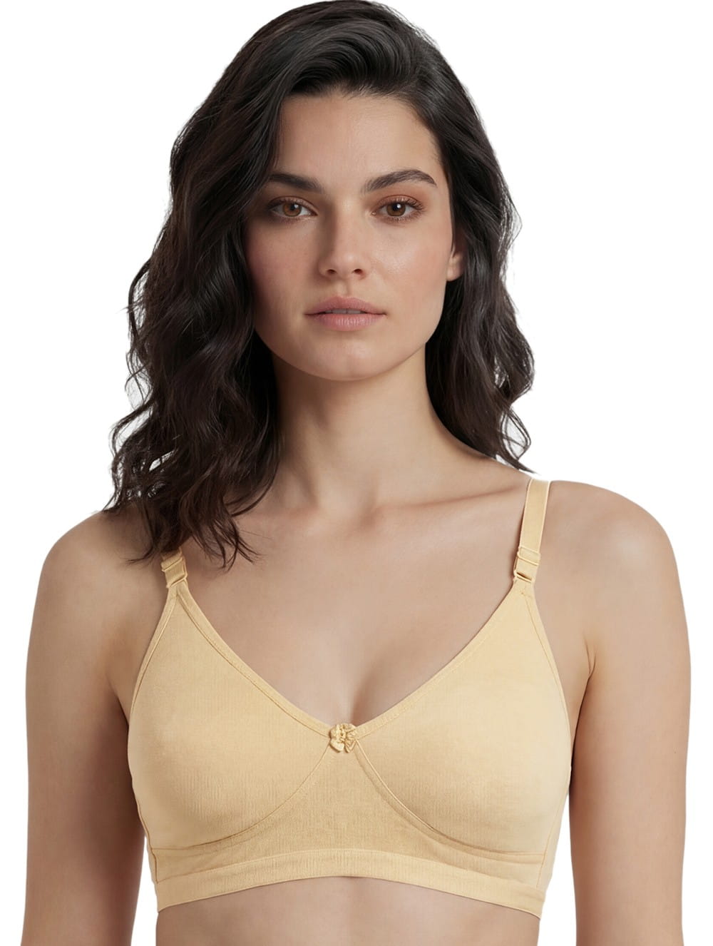 Non-Padded Full Coverage Cotton Bra for Women – Wire Free, Moulded Cups (Suhana)