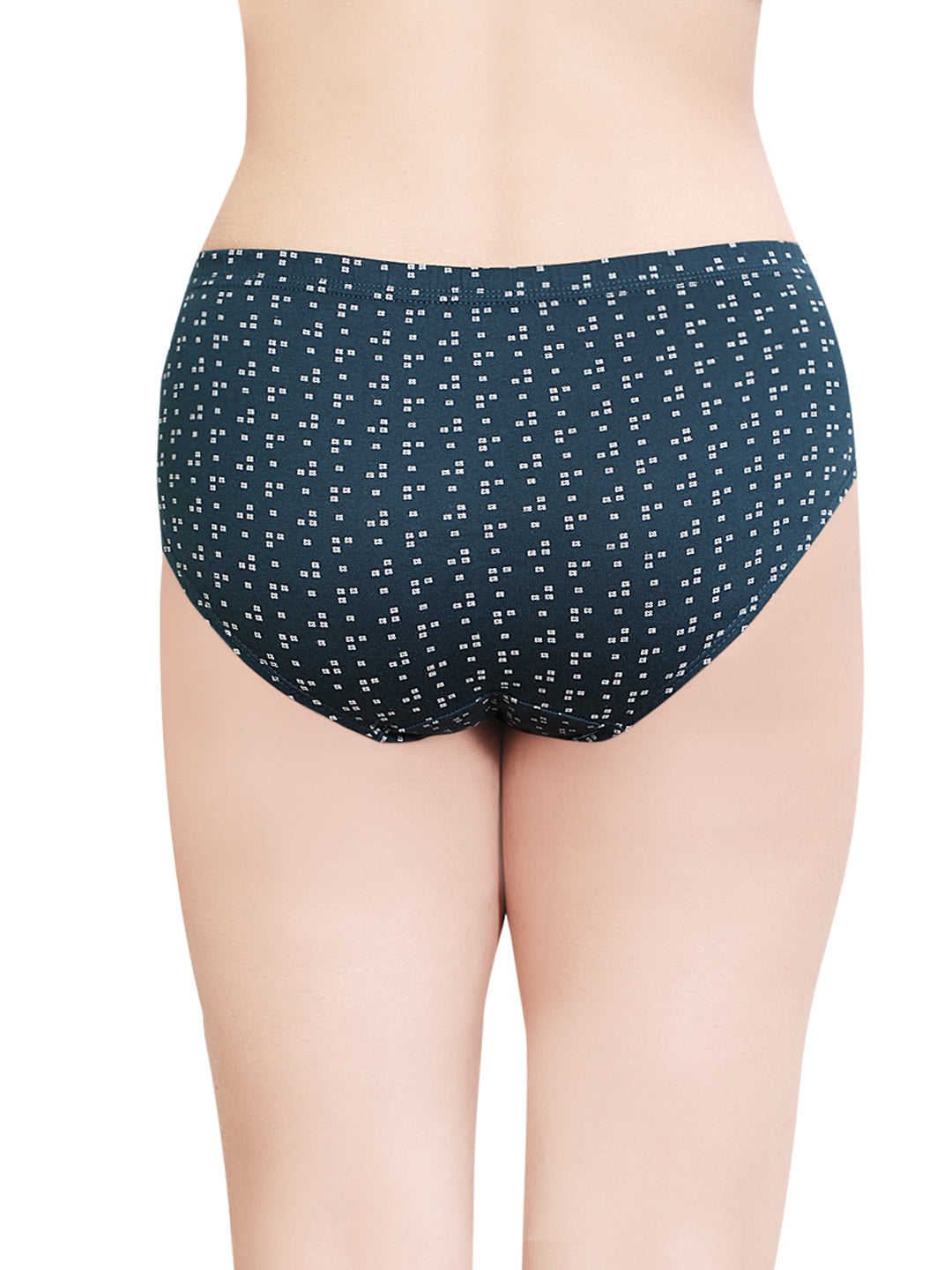In Care Pack of 3 Printed Mid Rise Inner Elastic Hipster Panties (ICIN-118)