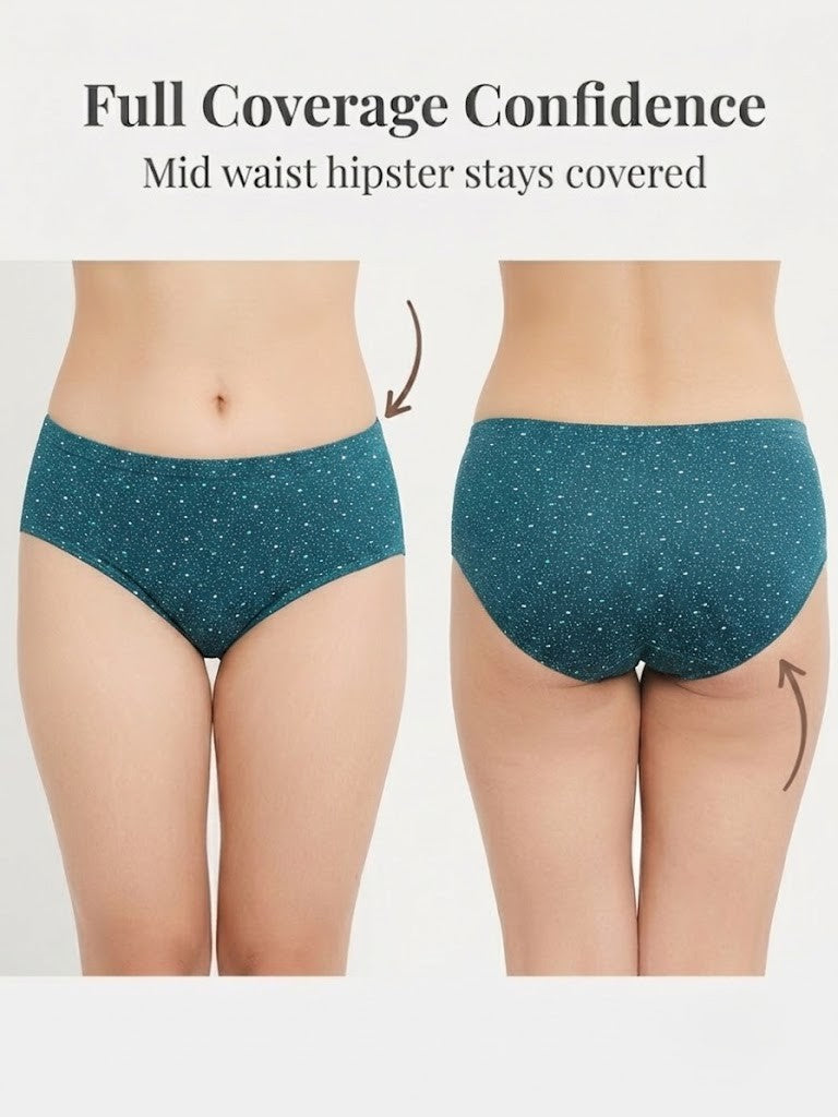Cotton Hipster Panty Combo – 3 Different Prints, Pack of 3