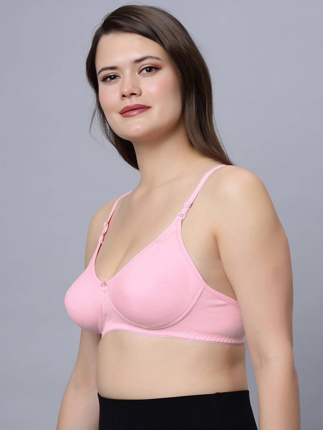 Navya Medium coverage T-shirt Bra with Non Padded and detachable straps