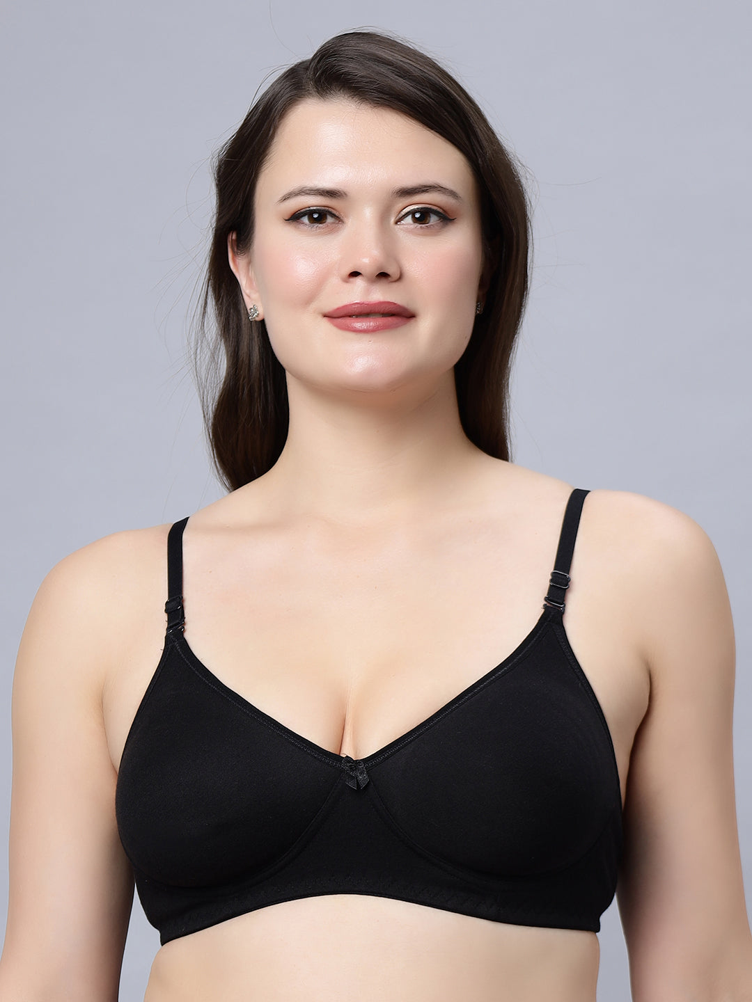 Navya Medium coverage T-shirt Bra with Non Padded and detachable straps