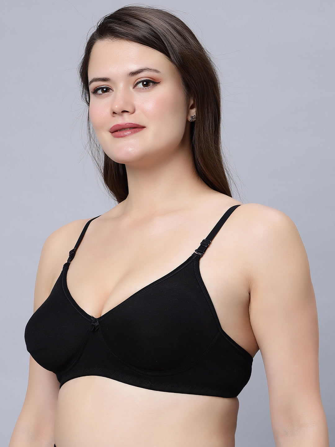 Navya Medium coverage T-shirt Bra with Non Padded and detachable straps