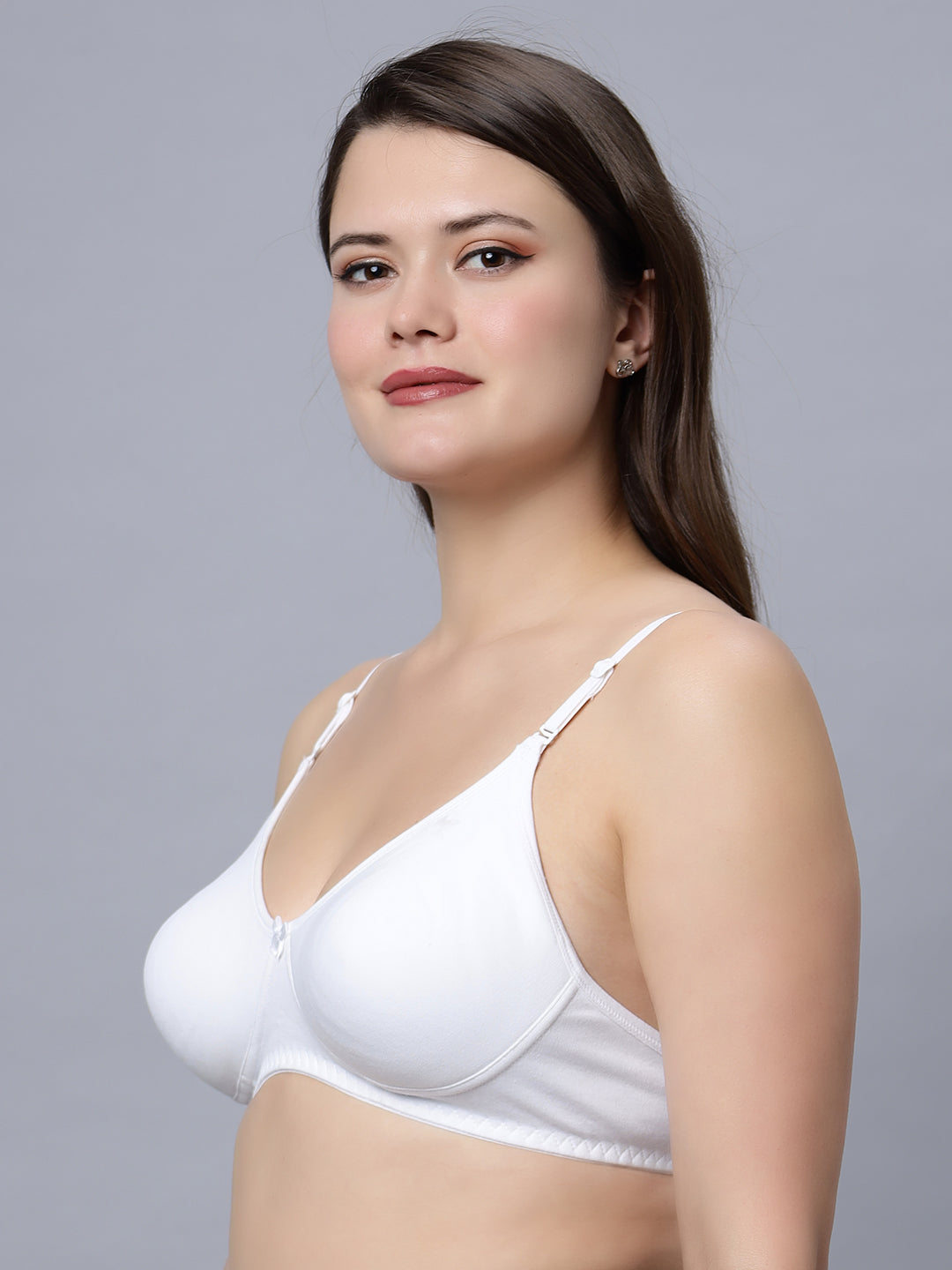 Navya Medium coverage T-shirt Bra with Non Padded and detachable straps