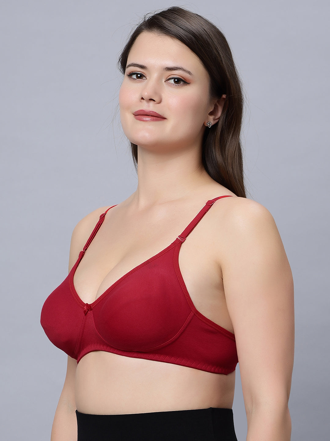 NAVYA Medium coverage T-shirt Bra with Non Padded  and Detachable Straps
