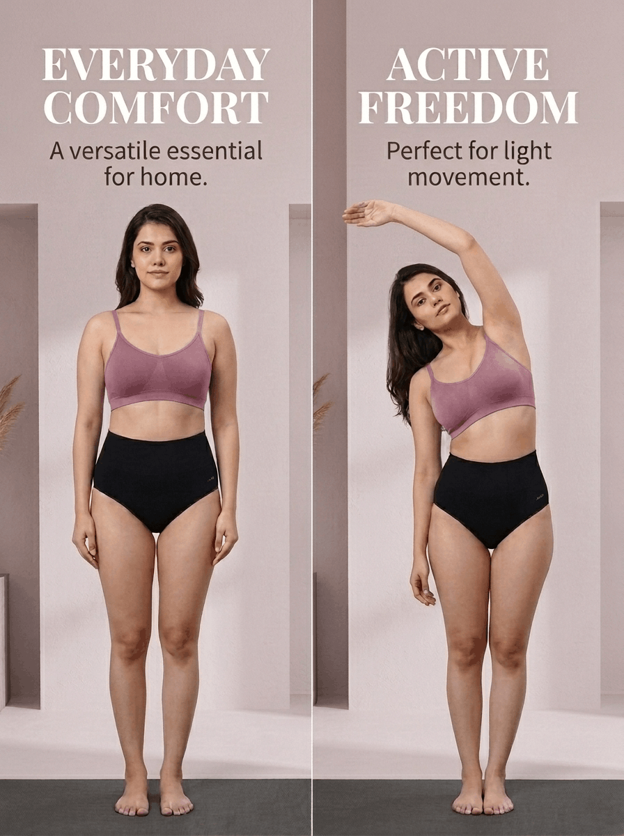 Full Coverage Non-Padded Sports Bra - 6 Colours