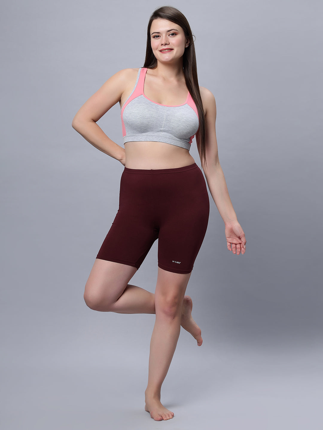 Full coverage Slip on Padded Sports Bra with removable cups (ICPS-01)