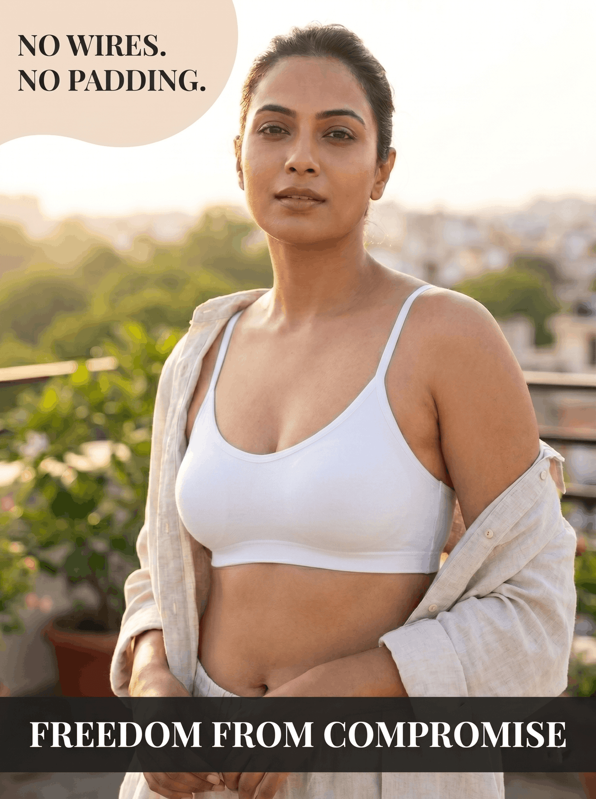 Full Coverage Non-Padded Sports Bra - 6 Colours