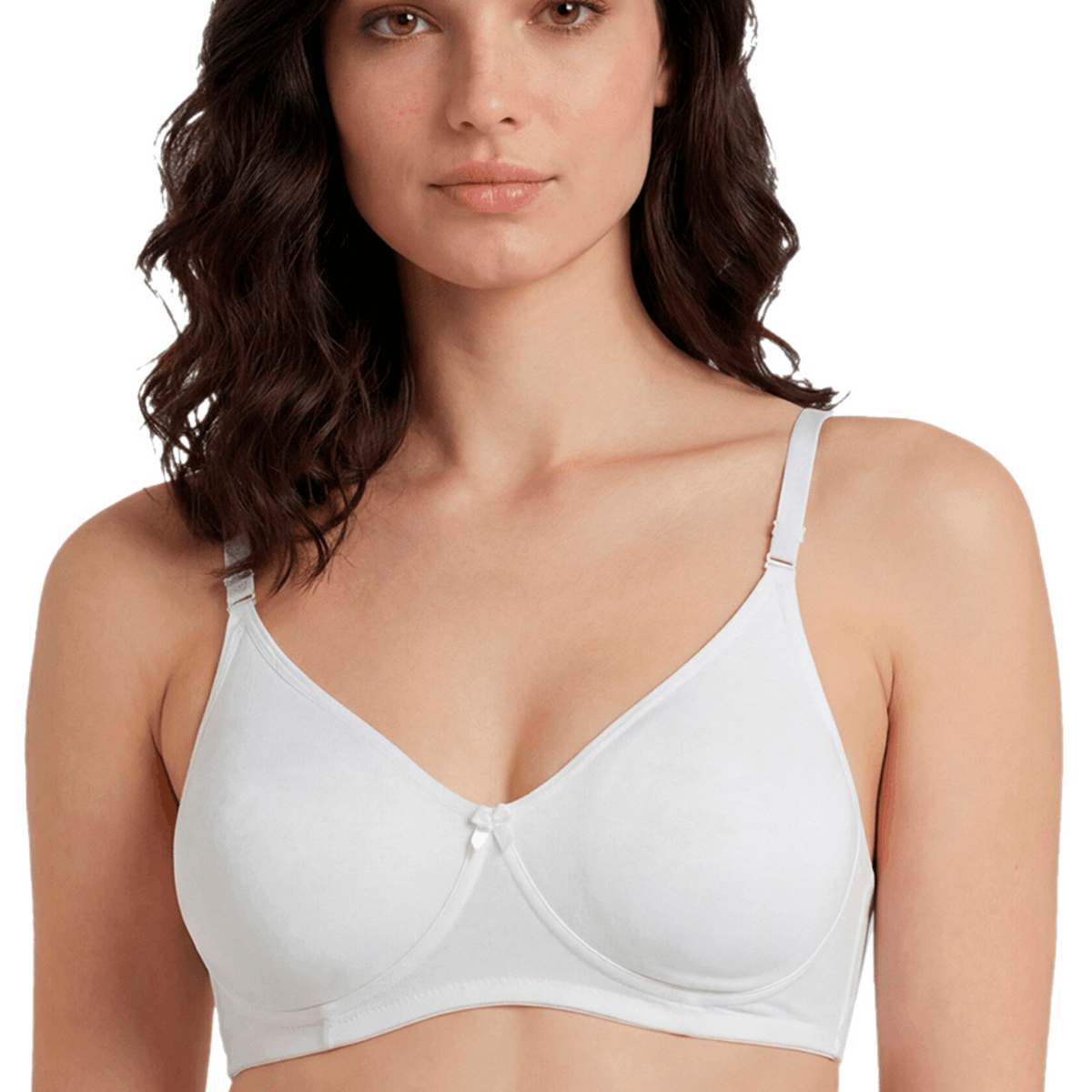 Medium Coverage Non-Padded Bra | Detachable Transparent Straps
