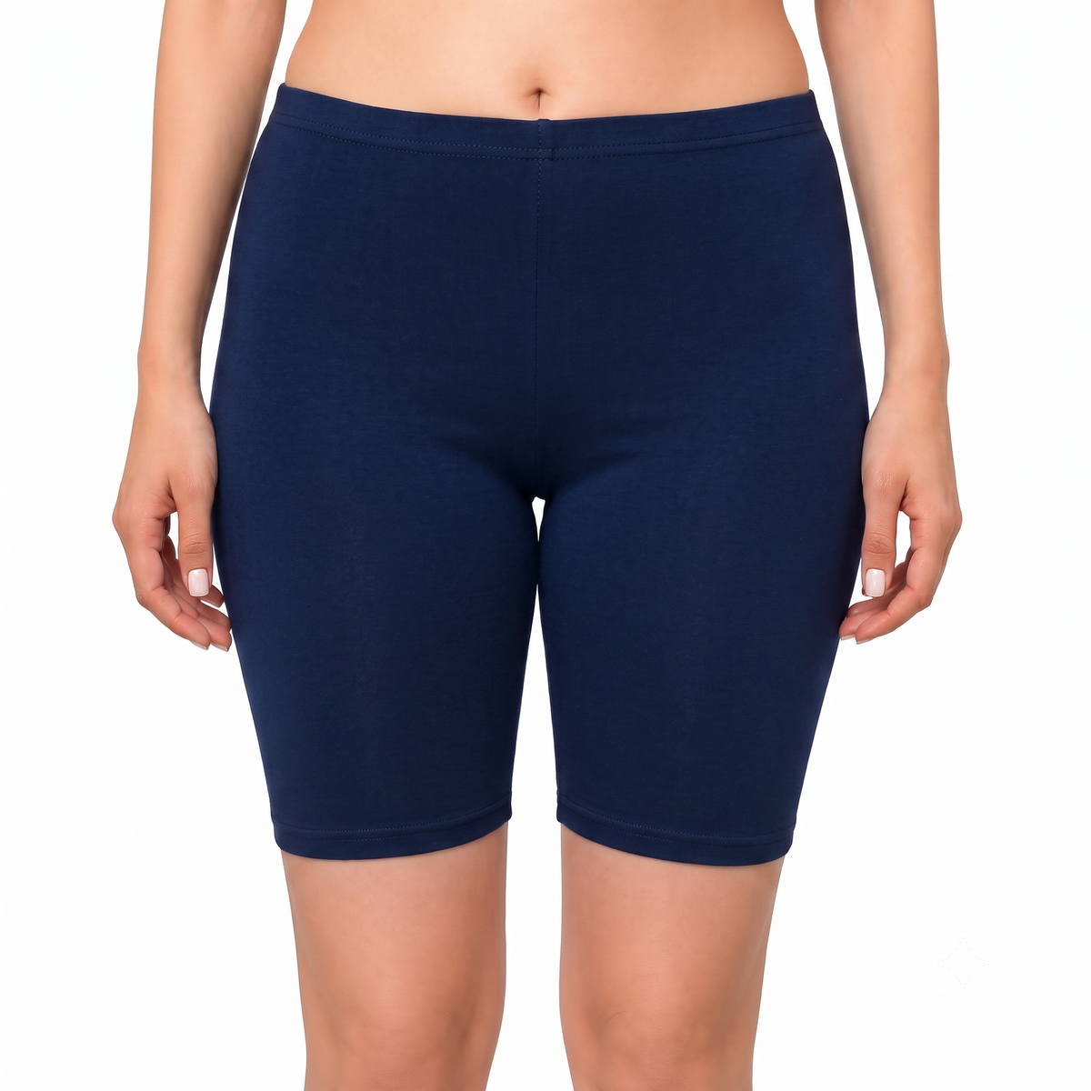 Cotton High Rise Boyshorts with Soft Elastic Waistband | Full Coverage
