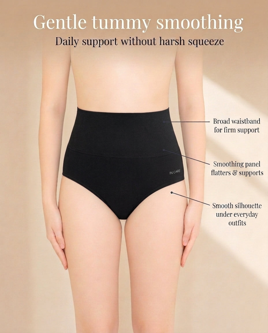 Shapewear Tummy Control Panty with Broad Elastic Waistband | Full Coverage