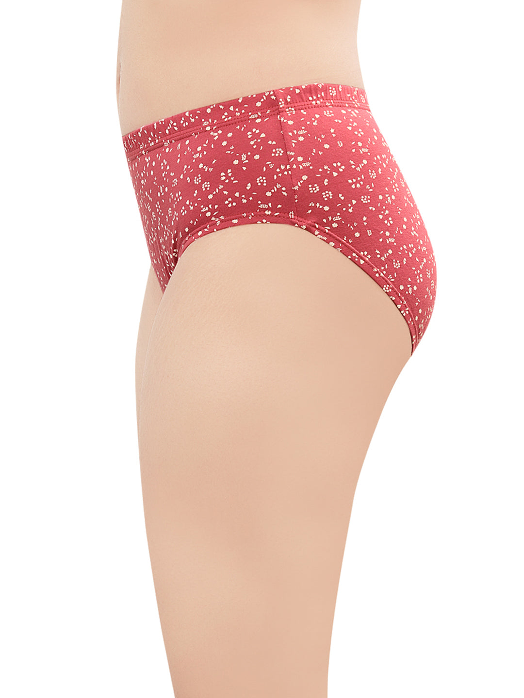 In Care Pack of 3 Printed Mid Rise Inner Elastic Hipster Panties (ICIN-113)