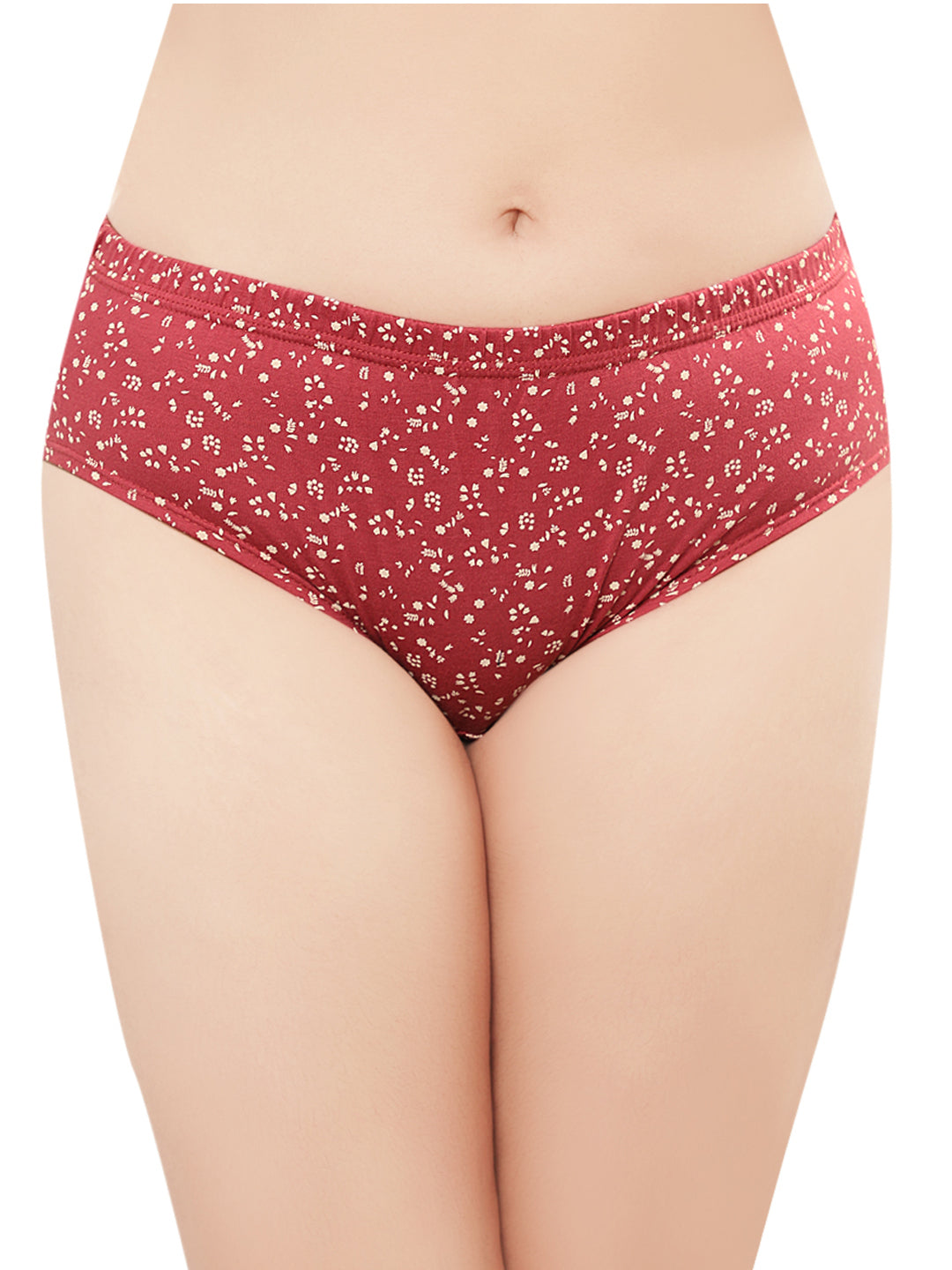 In Care Pack of 3 Printed Mid Rise Inner Elastic Hipster Panties (ICIN-113)