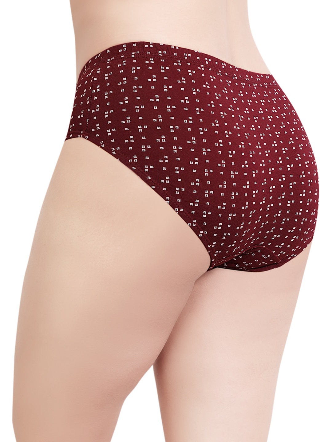 In Care Pack of 3 Printed Mid Rise Inner Elastic Hipster Panties (ICIN-118)