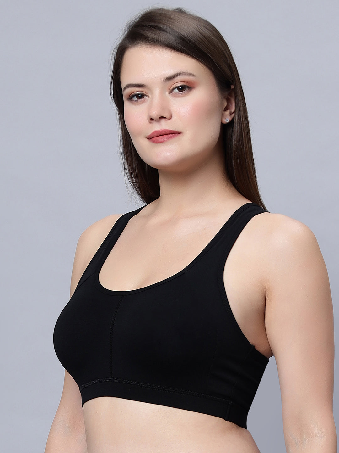 Full coverage Slip on Padded Sports Bra with removable cups (ICPS-01)