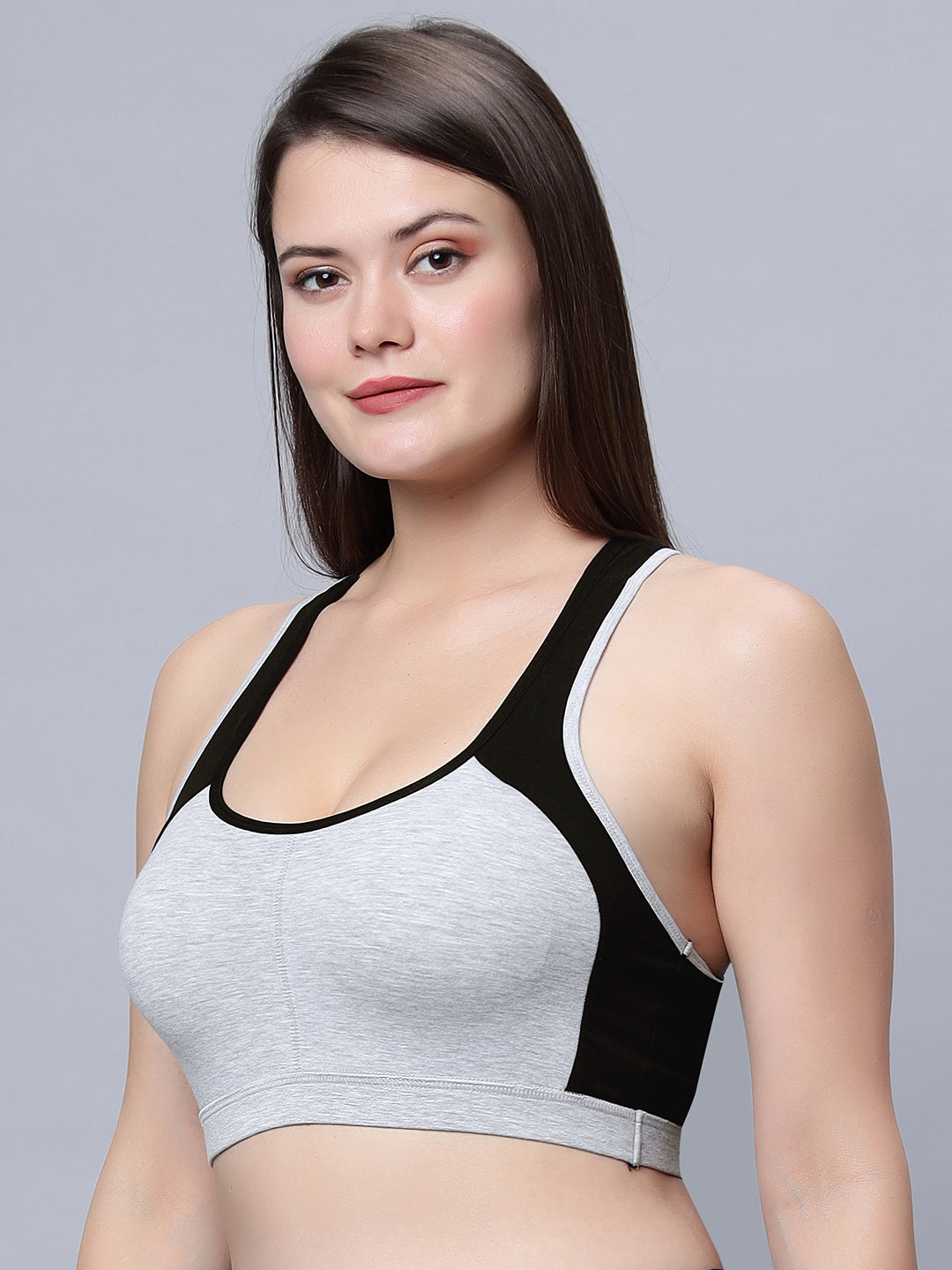 Full coverage Slip on Padded Sports Bra with removable cups (ICPS-01)