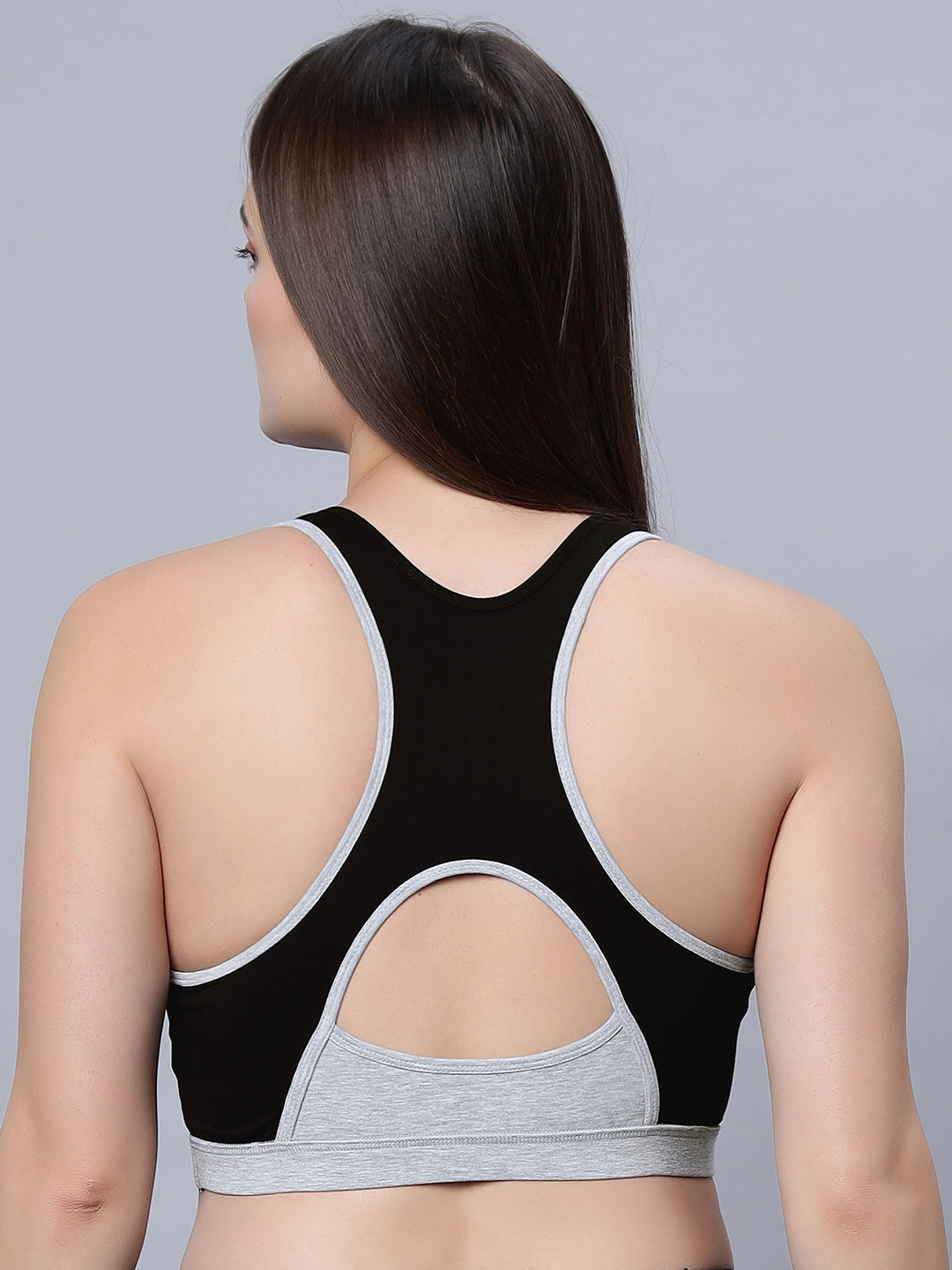 Full coverage Slip on Padded Sports Bra with removable cups (ICPS-01)