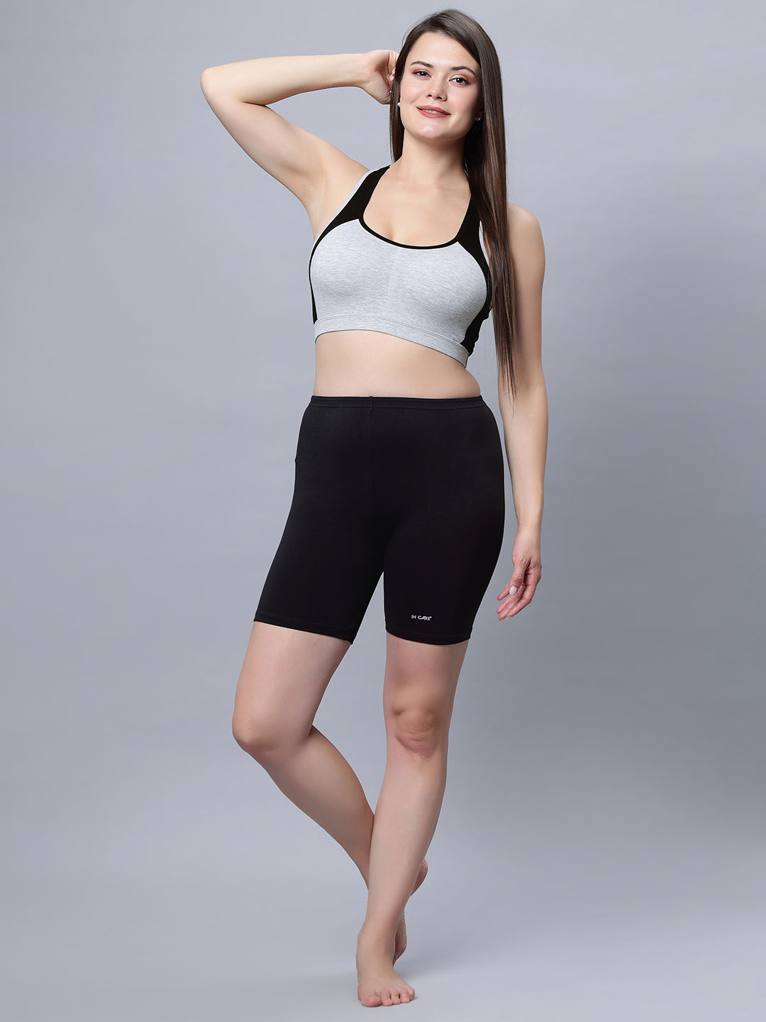 Full coverage Slip on Padded Sports Bra with removable cups (ICPS-01)