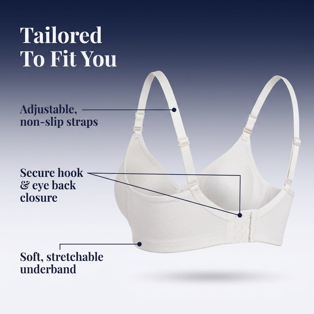 Plus Size Full Coverage Non-Padded Bra -E Cup (36E-46E)