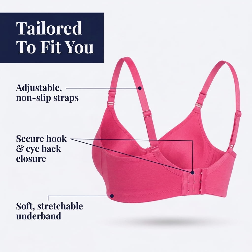 Non-Padded Full Coverage Cotton Bra for Women – Wire Free, Moulded Cups (Suhana)