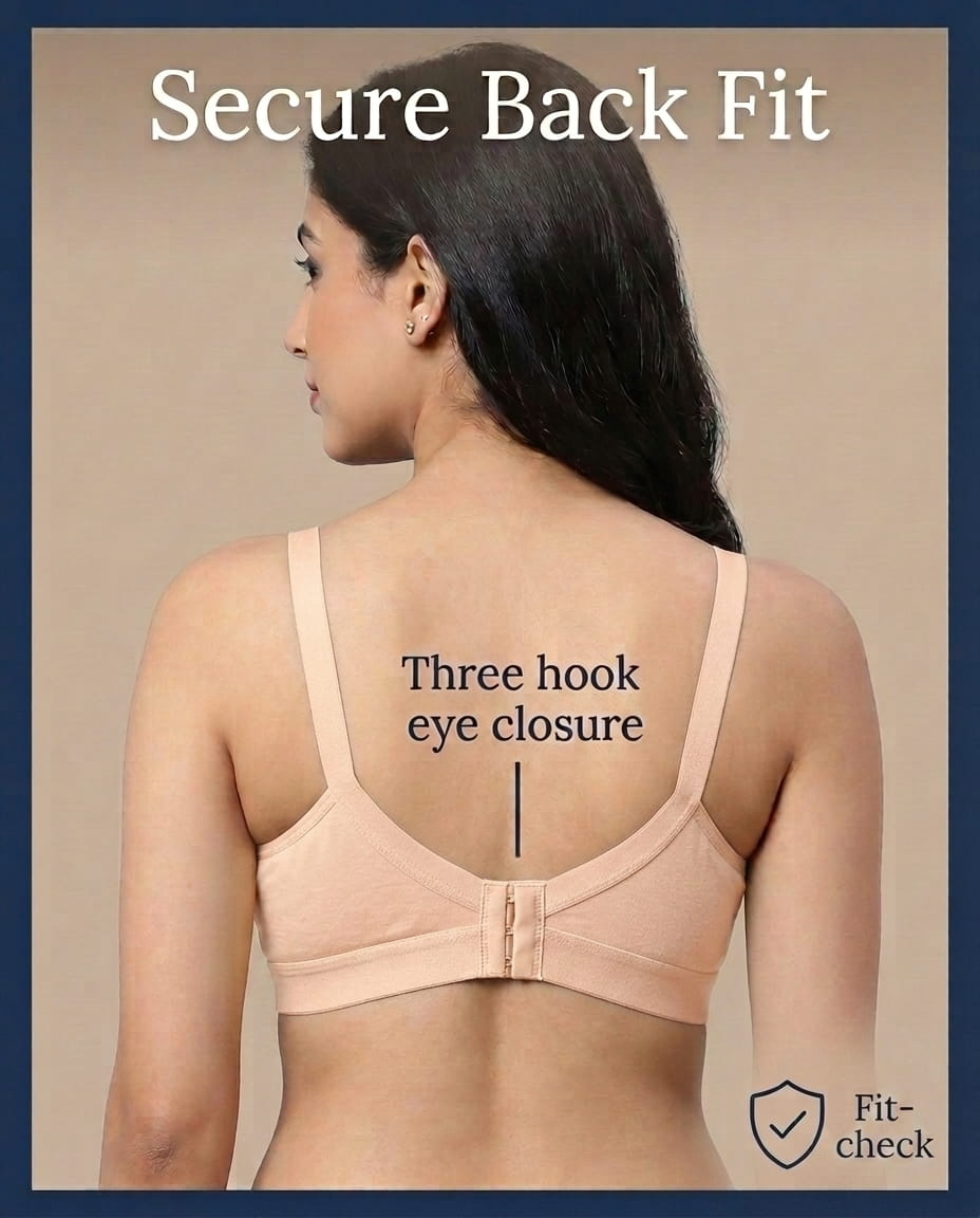 Full Coverage Non-Padded Bra in Soft Interlock Fabric - AlplSenorita, D Cup