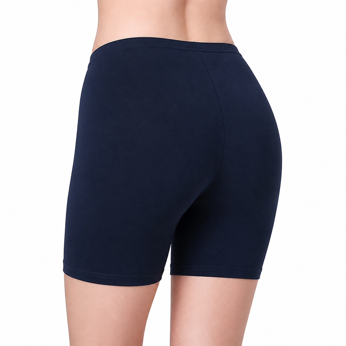 Cotton High Rise Boyshorts with Soft Elastic Waistband | Full Coverage