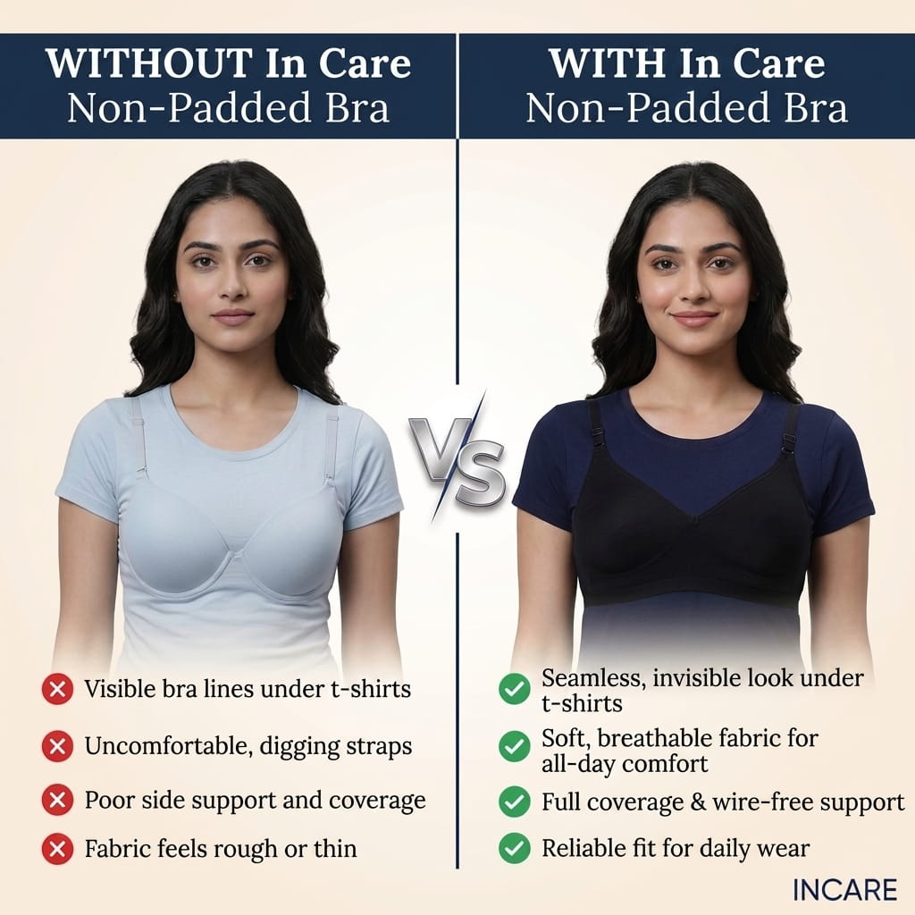 Non-Padded Full Coverage Cotton Bra for Women – Wire Free, Moulded Cups (Suhana)