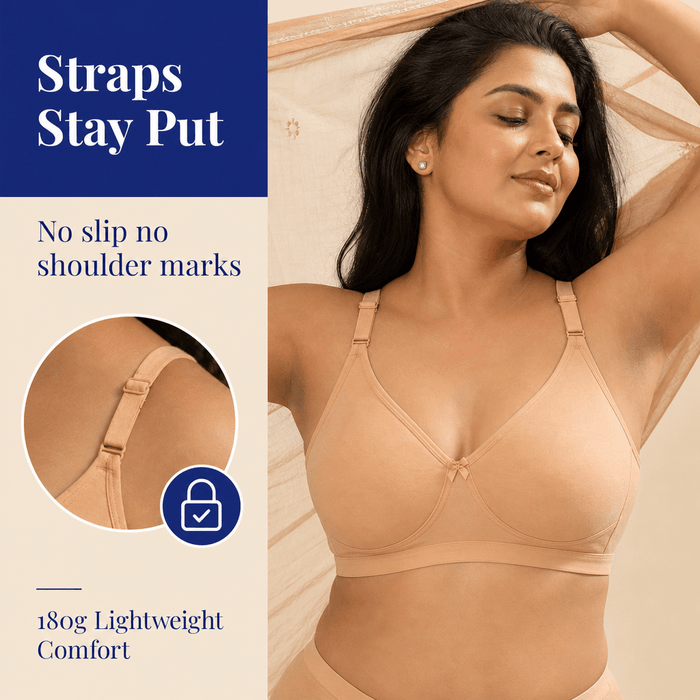 Straps Stay Put – No-Slip Comfort