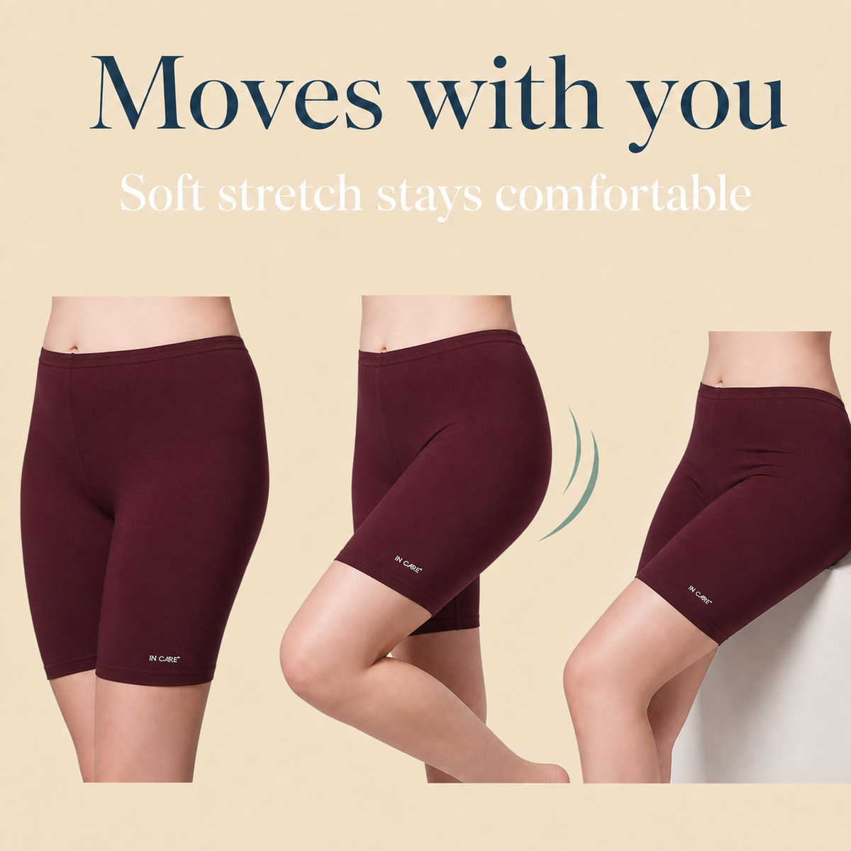 Cotton High Rise Boyshorts with Soft Elastic Waistband | Full Coverage