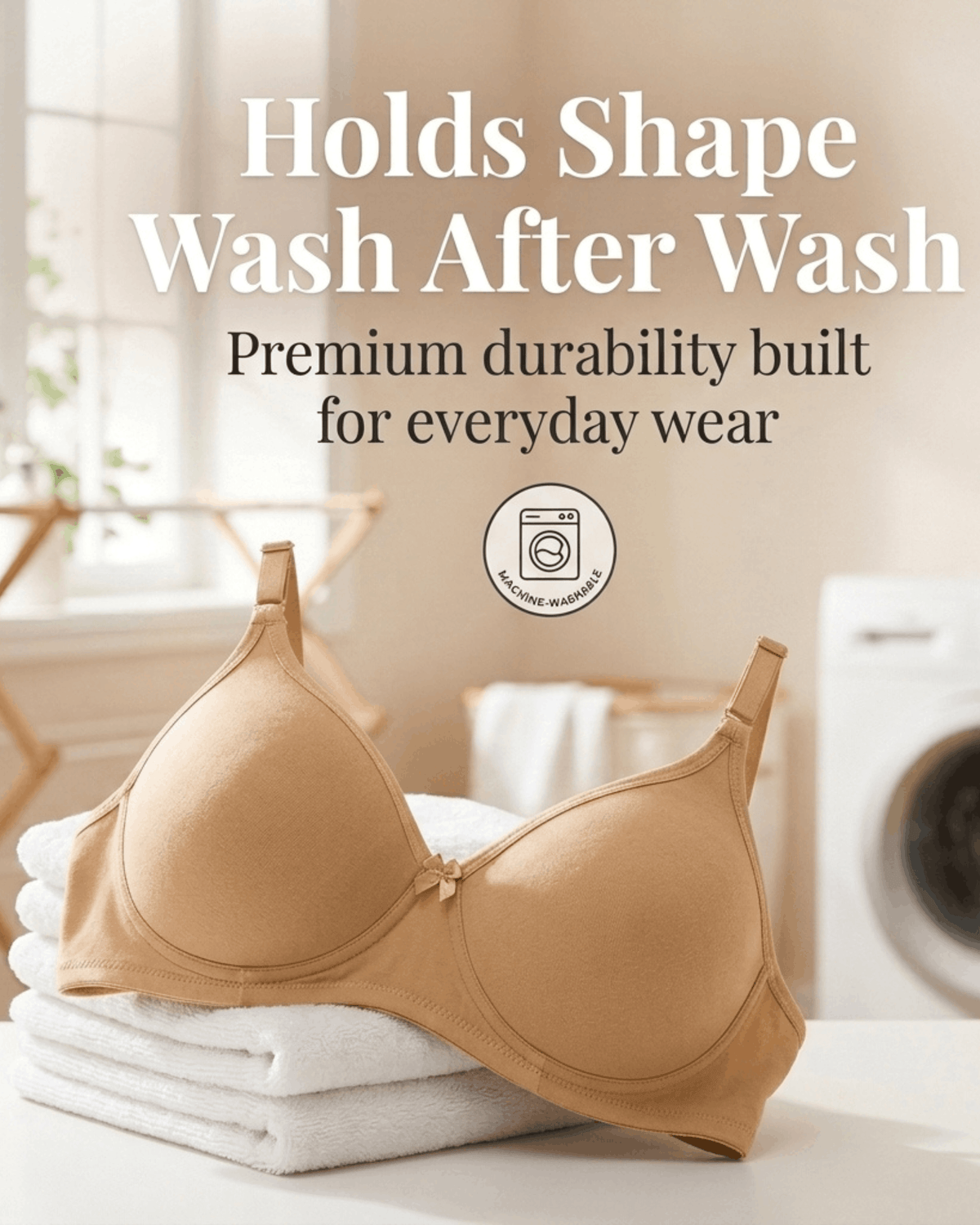 Non-Padded Full Coverage Bra for Women – Wire Free, Moulded Cups (Soha)