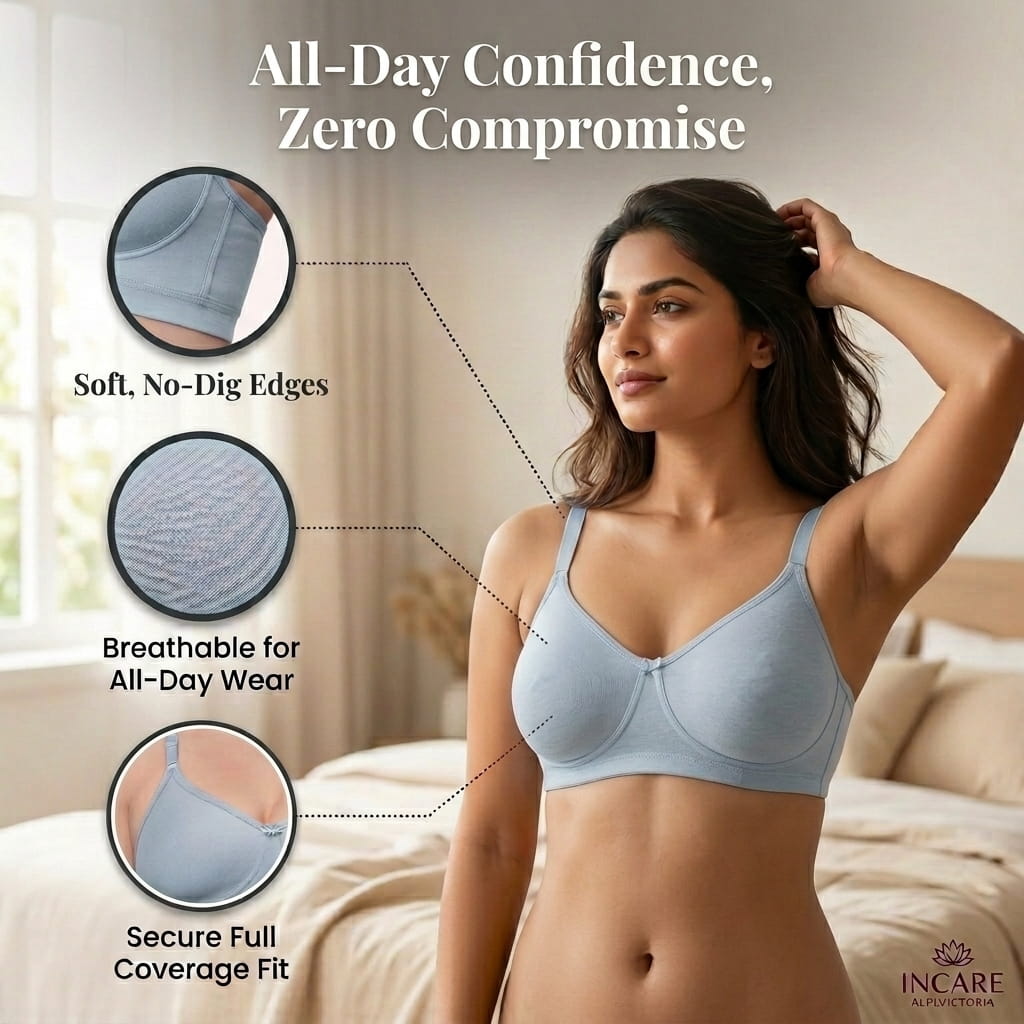 Seamless Full Coverage Non-Padded Bra - AlplVictoria, C Cup
