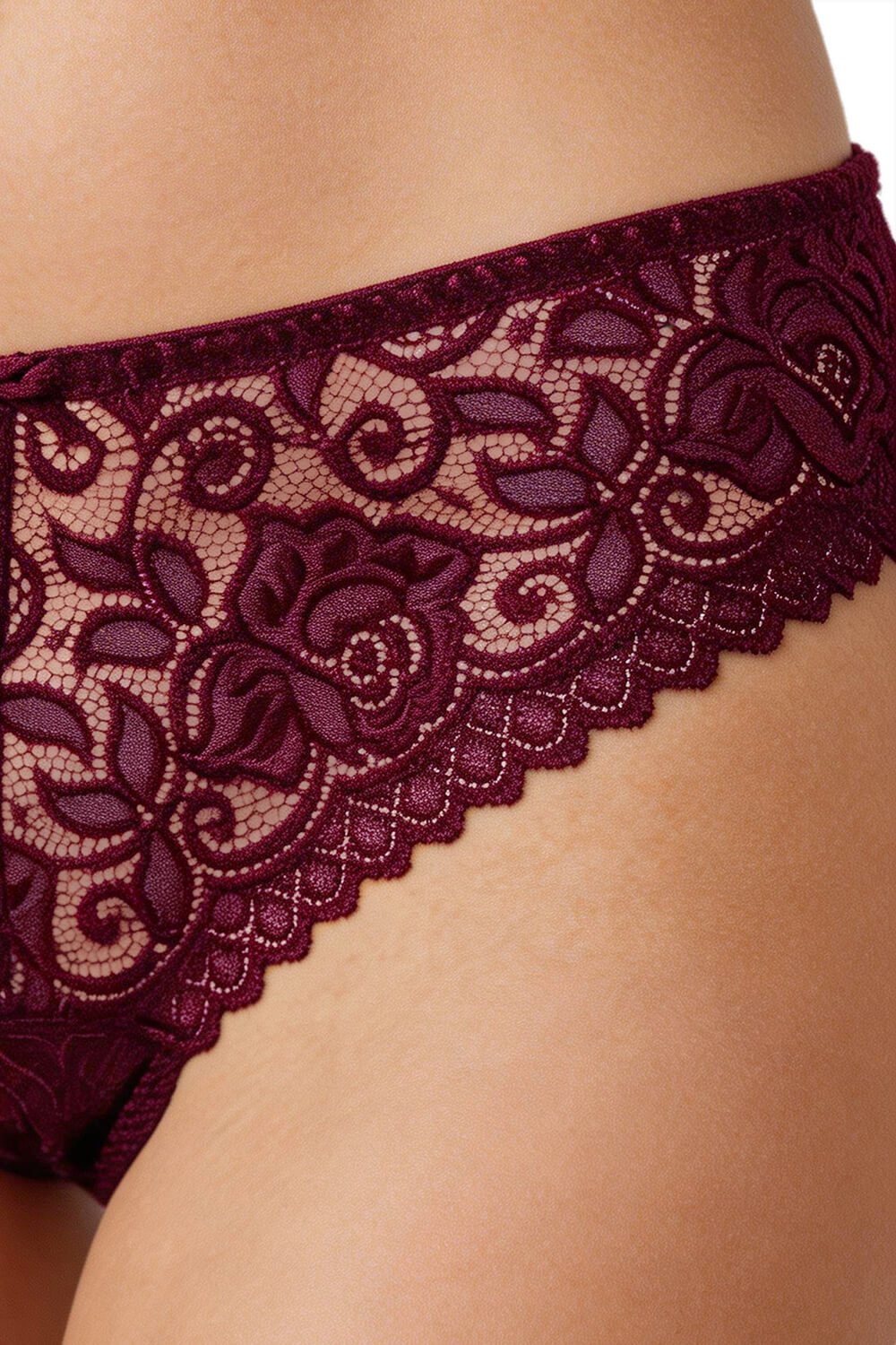 Floral Bra & Panty Lace Lingerie Set –Wire-Free, Lightly Padded