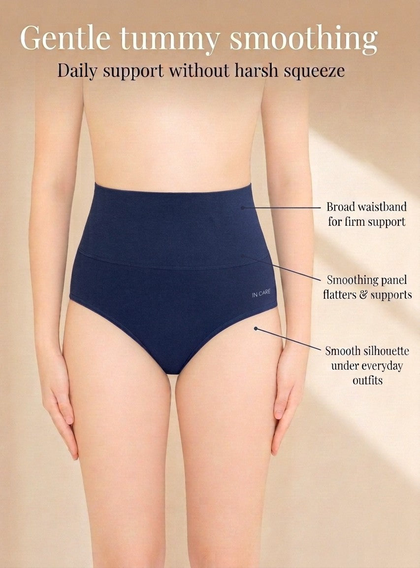 Shapewear Tummy Control Panty with Broad Elastic Waistband | Full Coverage