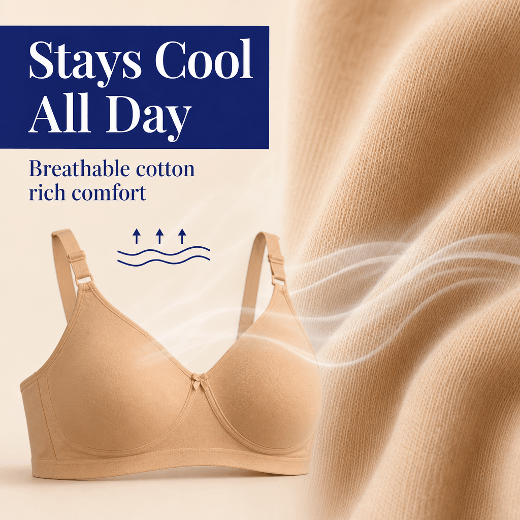 Plus Size Full Coverage Non-Padded Bra -E Cup (36E-46E)