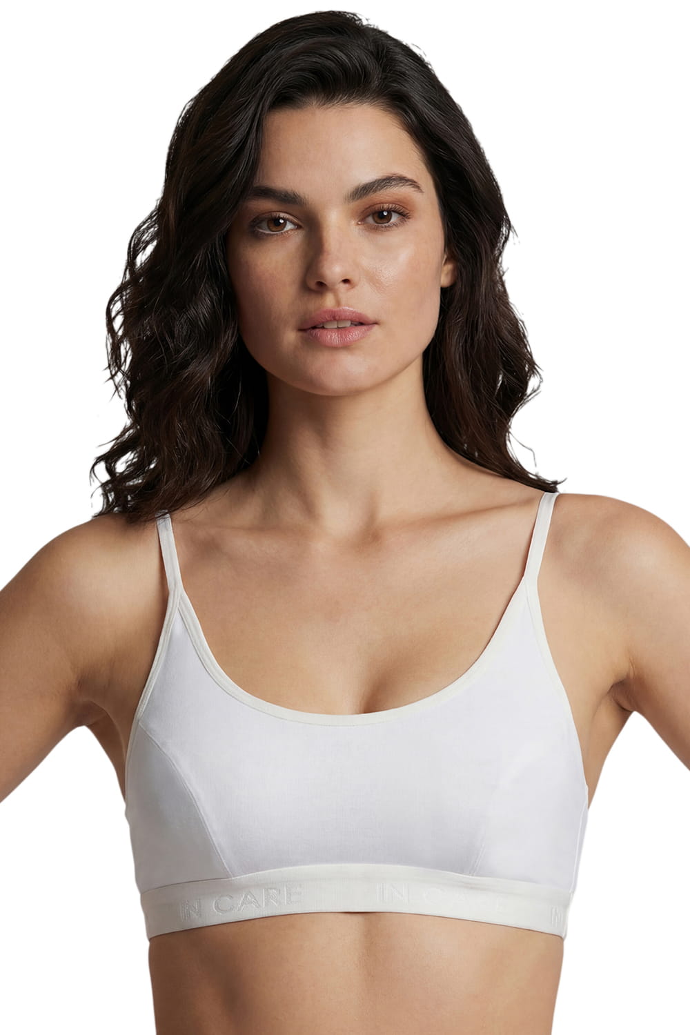 In Care Slip On Sports Bra – Non Padded Wire Free Cotton Bralette for Women