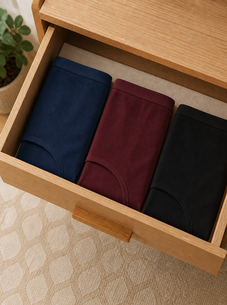 Cotton Hipster Panties Pack of 3 – Outer Elastic, Full Coverage | In Care