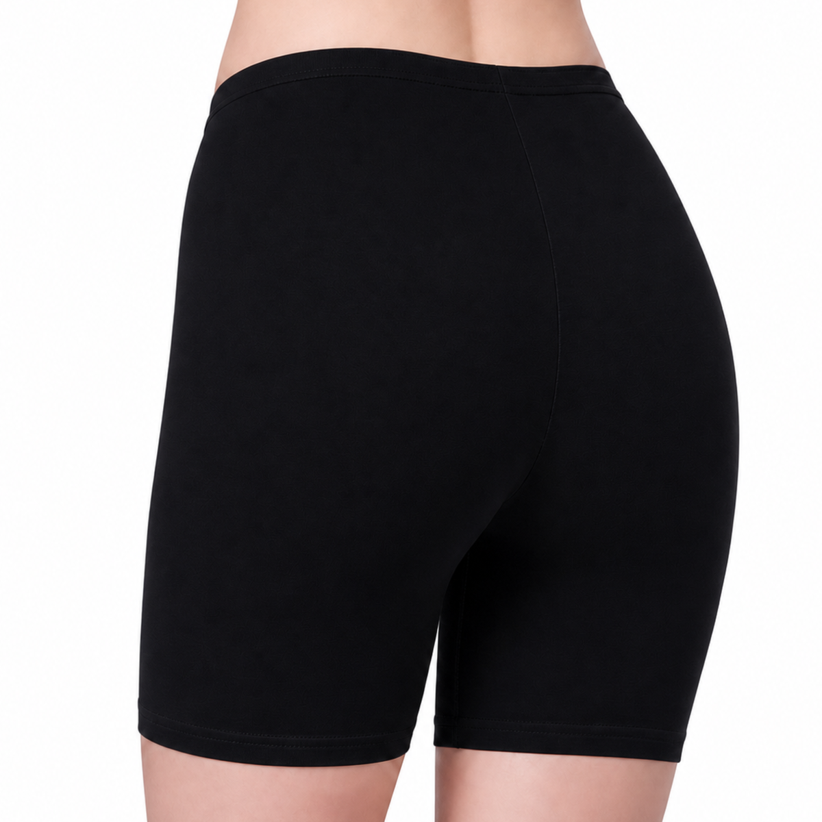 Cotton High Rise Boyshorts with Soft Elastic Waistband | Full Coverage