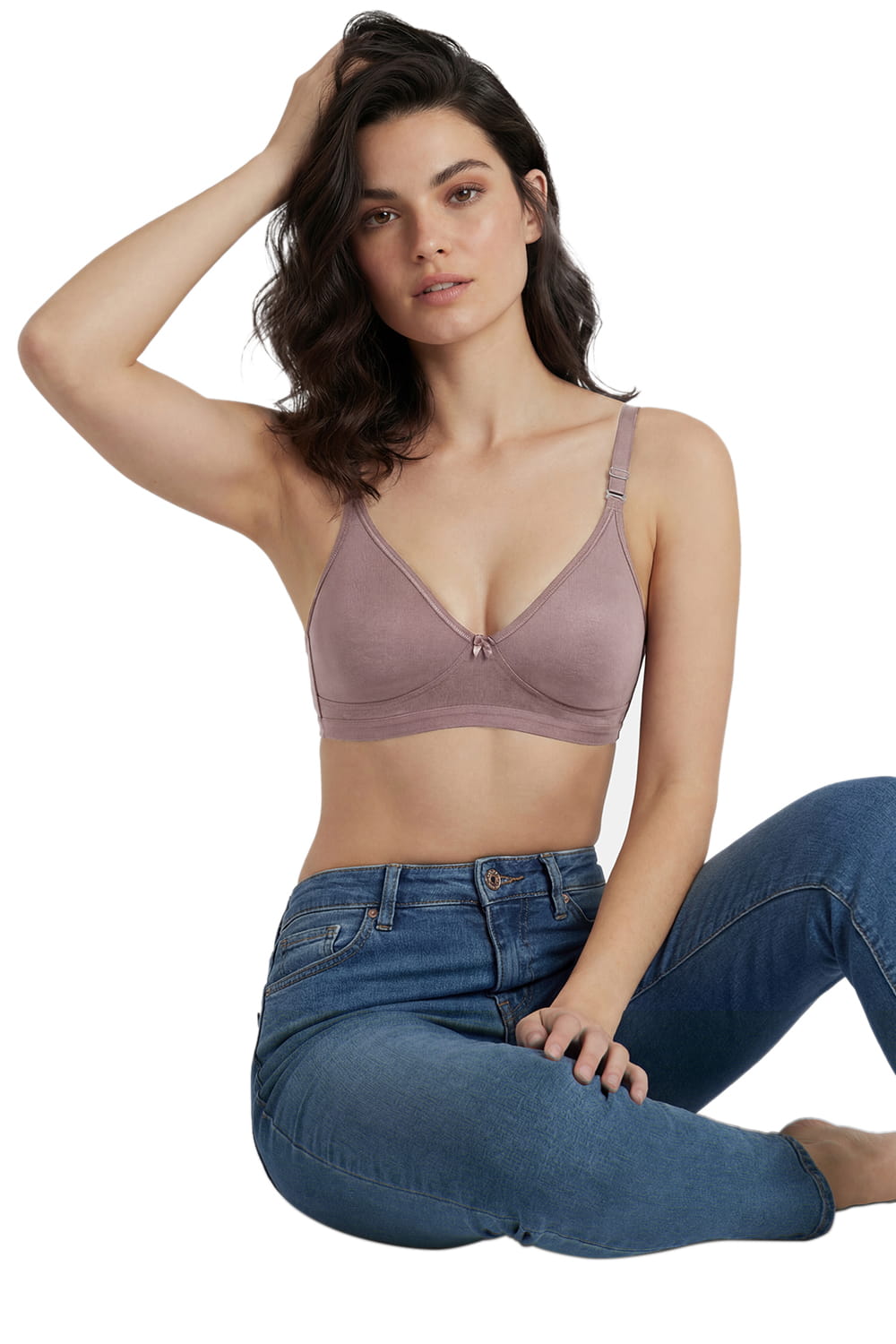Non-Padded Full Coverage Cotton Bra for Women – Wire Free, Moulded Cups (Suhana)