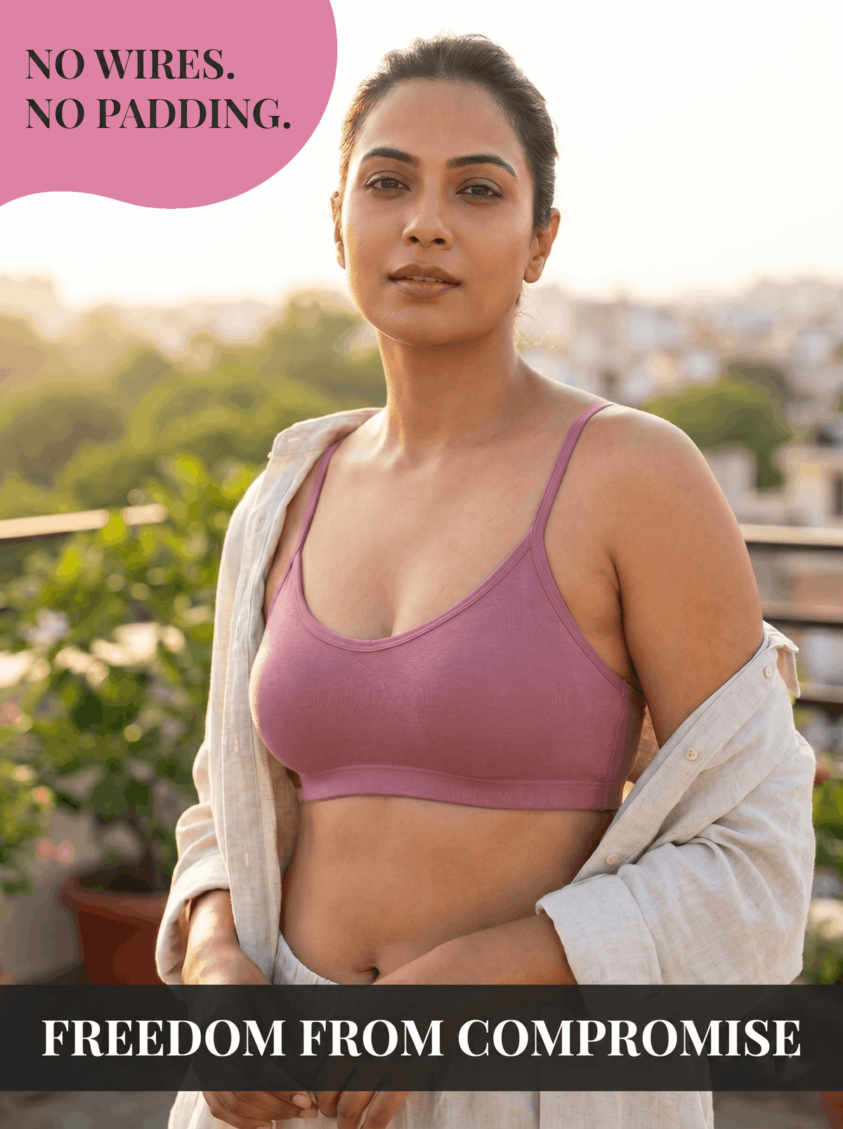 Full Coverage Non-Padded Sports Bra - 6 Colours
