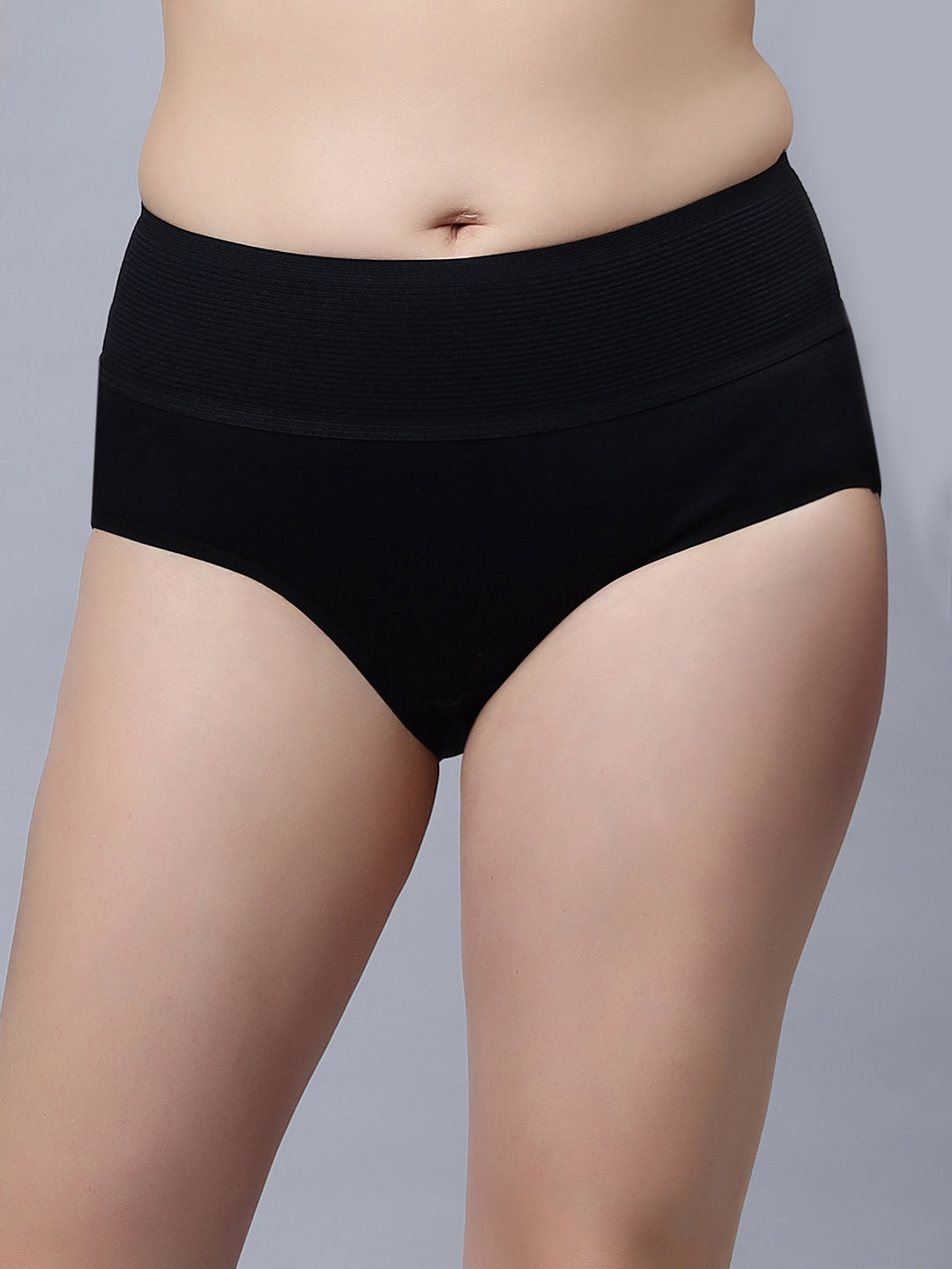 Broad belt Outer Elastic Belly Control Panties - Pack of 3 (ICBB-005)