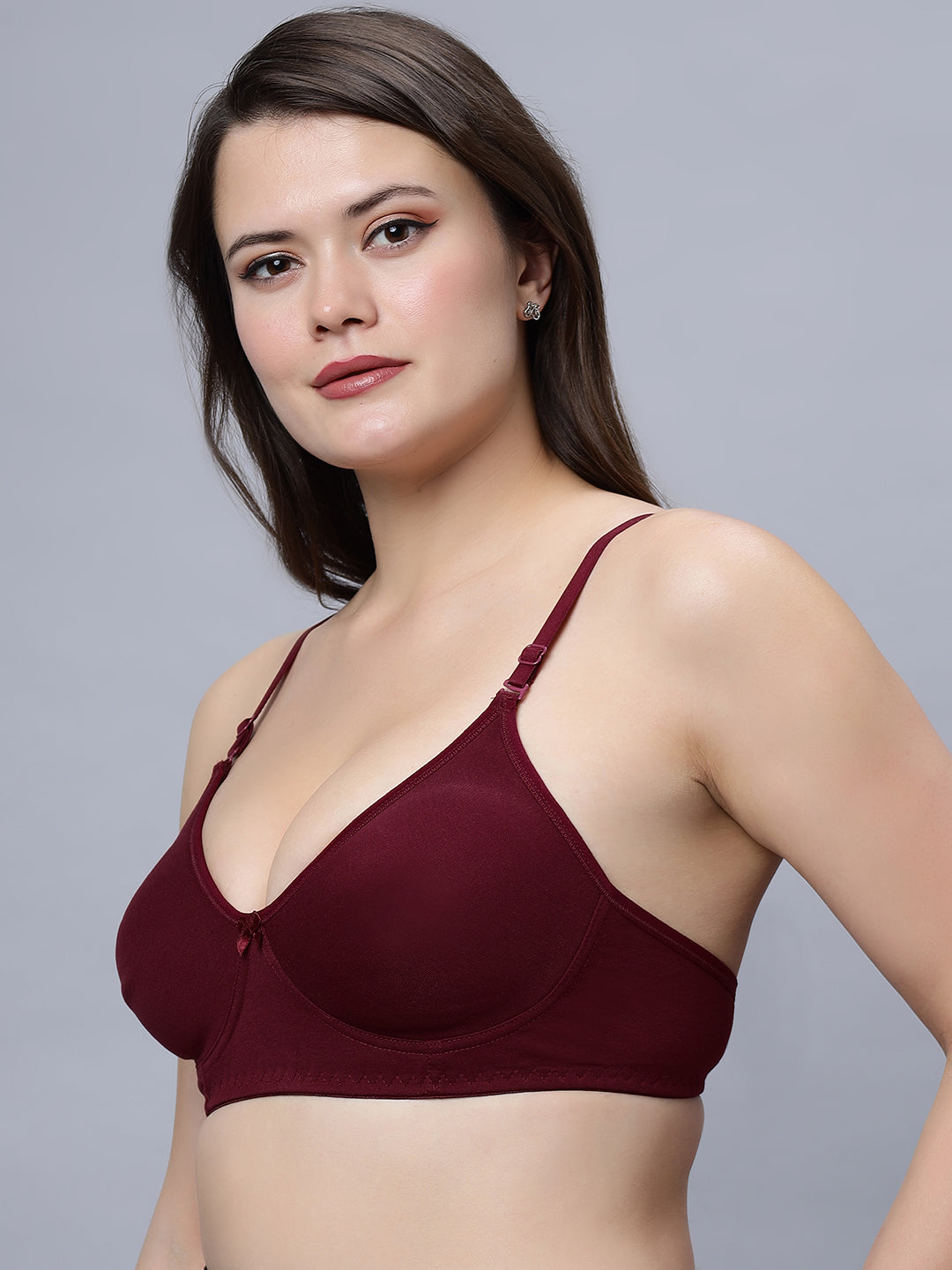 Navya Medium coverage T-shirt Bra with Non Padded and detachable straps