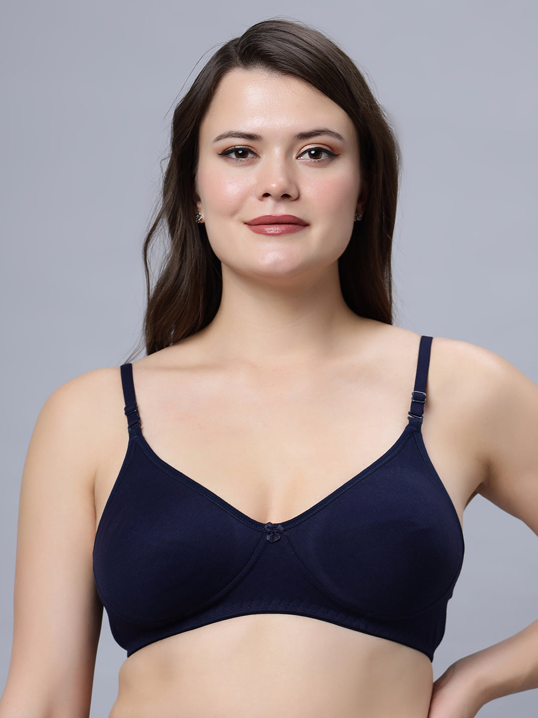 NAVYA Medium coverage T-shirt Bra with Non Padded  and Detachable Straps