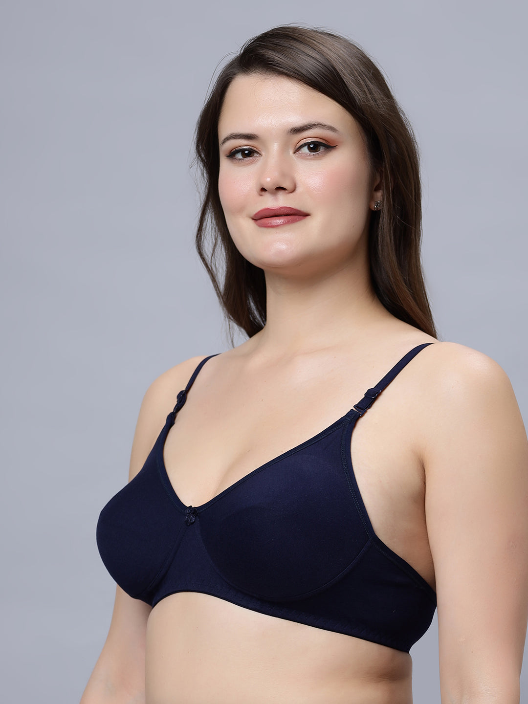 NAVYA Medium coverage T-shirt Bra with Non Padded  and Detachable Straps