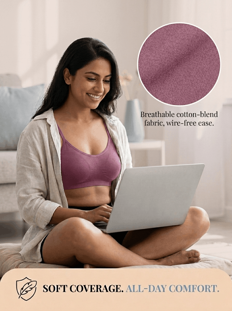 Full Coverage Non-Padded Sports Bra - 6 Colours