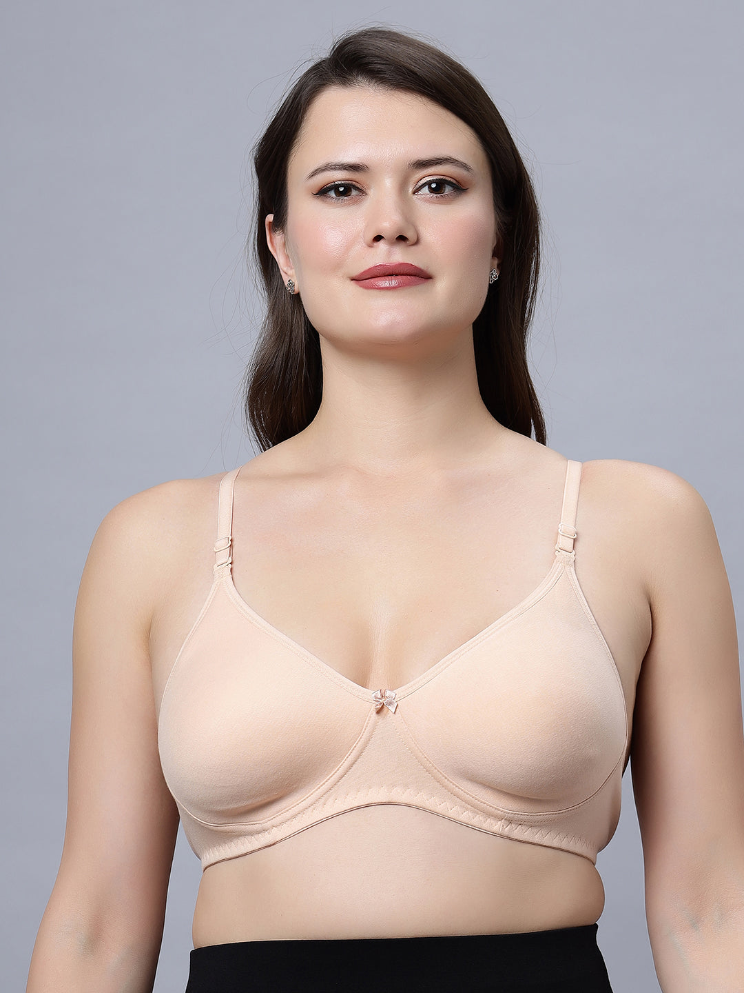 Navya Medium coverage T-shirt Bra with Non Padded and detachable straps
