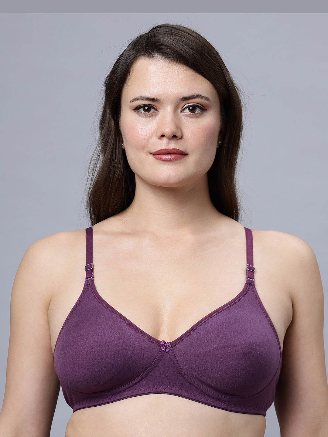 Navya Medium coverage T-shirt Bra with Non Padded and detachable straps