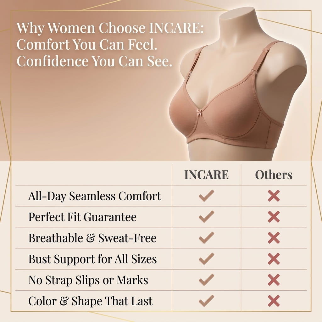 Non-Padded Full Coverage Bra for Women – Wire Free, Moulded Cups (Soha)