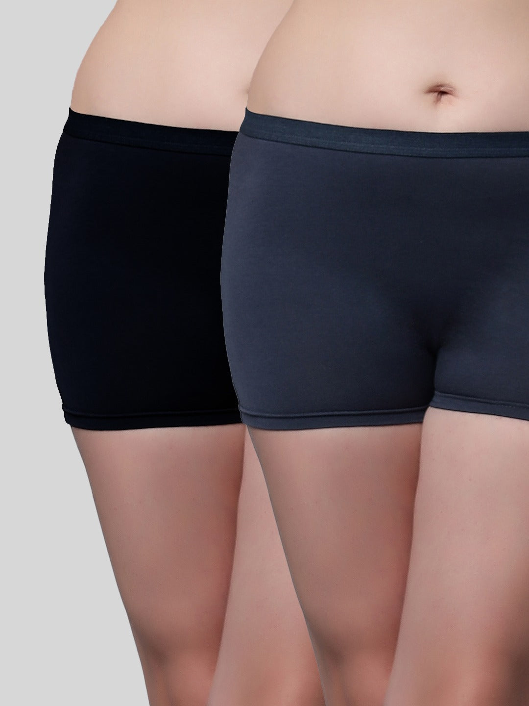 In Care Outer elastic Boyshorts - Pack of 2 (ICLG-010)