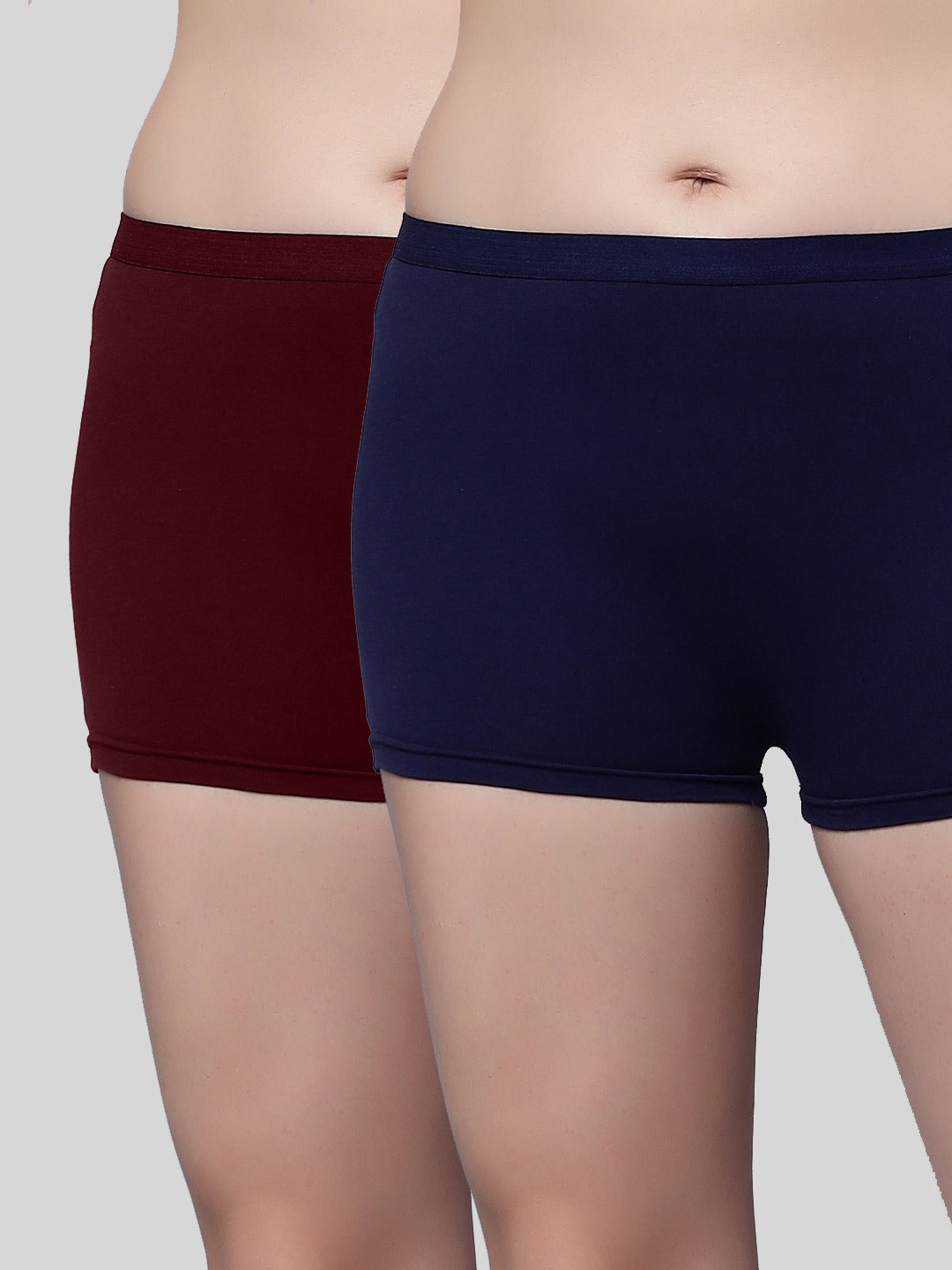 In Care Outer elastic Boyshorts - Pack of 2 (ICLG-010)