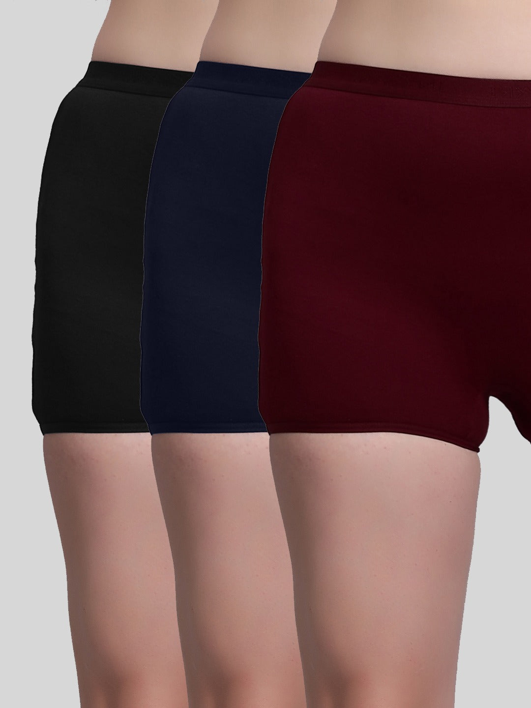 In Care Outer elastic Boyshorts - Pack of 3 (ICLG-011)