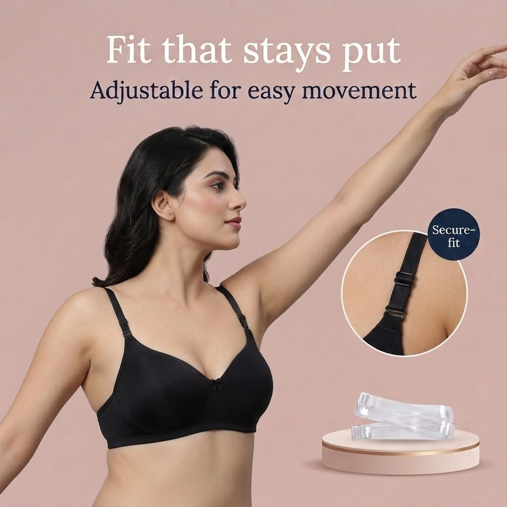 Half Coverage Padded T-Shirt Bra - B Cup